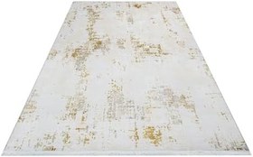 Resim Eve Krem Soyut Modern Geometrik Etnik Eskitme Desenli Boho Makinada Yıkanabilir Hafif Hav Toz Vermez Leke Tutmaz Kaymaz Taban Dijital Makine Baskı Halı Oturma Odası Salon Yolluk Koridor Mutfak Halısı 