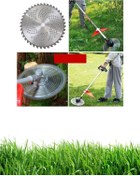 Resim wüber Pro Zincirli Tırpan Canavar Başlık Benzinli Tırpan 40 diş Bıçak Elmas Testere 2li Set 