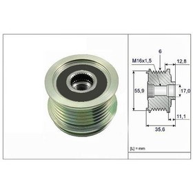 Resim VALEO 588032 ALTERNATÖR KASNAĞI GOLF V VI JETTA IV PASSAT TIGUAN 