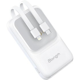 Resim YOYO MART Magsafe Özellikli Hızlı Kablosuz Şarj Manyetik Power Bank 10000mAh 20W/15W Beyaz 