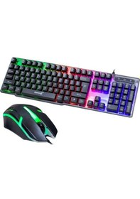 Resim Lennox Lx-t302 Oyuncu Klavye Mouse Set Rgb Işıklı 