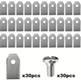 Resim Trendooze Sunshine022 Gardena Robotik Biçme Makinesi 30 Adet Paslanmaz Çim Bıçağı Vida Seti 