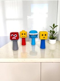 Resim Sprunki 4 Adet Kaliteli Yeni Figür 7 Cm Lego Guys, Jellyfish Aurelia , Mr.panic 4 Pcs 