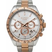 Resim Jg. Polo Club Erkek Kol Saati Gold Ve Silver Renk, Beyaz Kadran - S02891c, 2 Yıl Garantili Altın - Gümüş 