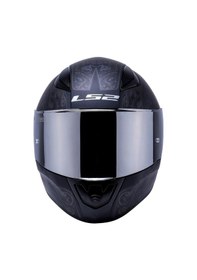 Resim Ls2 Rapıd 2 Crypt Fullface Motosiklet Kaskı Gri Camlı Mat Siyah 