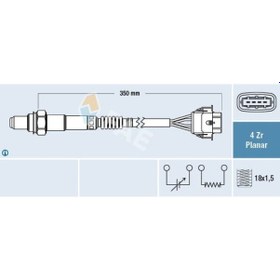 Resim FAE 77208 OKSİJEN SENSÖRÜ 2.KONUM 300MM ASTRA G H CORSA C D MERIV 