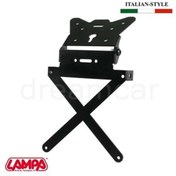 Resim X-Plate Ayarlı Katlanır Plakalık Siyah Aluminyum 90144 