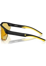 Resim Ferrari Unısex Gece Sürüş Gözlüğü 0fz6018u 514/6q Siyah Çerçeve Sarı Şeffaf Cam Diğer 