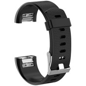 Resim Fitbit Charge 2 İçin Silikon Saat Kayışı, Boyut: L 