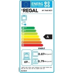 Resim Regal AF 7665 BCY A Enerji Sınıfı Elektroturbo Ankastre Fırın 