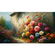 Resim Venspor Göz Alıcı Bahar Çiçekleri Desenli 200x150cm Fon Duvar Örtüsü Arkaplan 