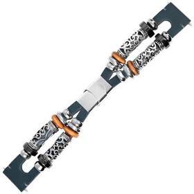 Resim 22mm El Yapımı Retro Deri Boncuk Dıy Saat Kayışı Huami Amazfit Gtr 47mm/samsung Galaxy Watch 46mm Etc. 