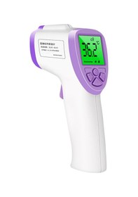 Resim Vkemall Lcd Dijital Kızılötesi Termometre Vücut Sıcaklığı Yetişkin Çocuklar Alın Temassı Mor 