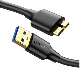 Resim Ugreen USB 3.0 Micro B Data ve Şarj Kablosu 50 cm Siyah 