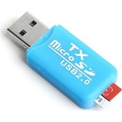 Resim TX Marka: Acucr204bl Usb2,0 Microsd Harici Kart Okuyucu - Mavi Kategori: Usb 