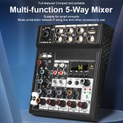 Resim 48 Phantom Power'lı 5 Kanallı Ses Mikseri, 2-AUX Çıkışı ve Sorunsuz Müzik Çalma İçin Tam Fonksiyonlu Kablosuz Oynatma 