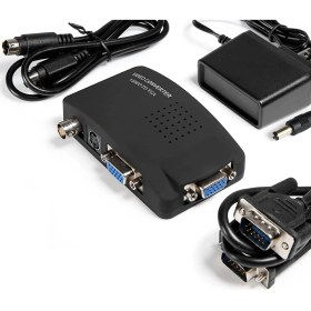 Resim Boblov Bnc - VGA Video Dönüştürücü Bileşik S-Video Girişi - Pc VGA Çıkışı Adaptörü Bnc Input To VGA Output 