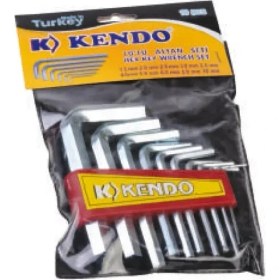 Resim EkoAlışverişDünyam Kendo Poşetli 6 Köşe Alyan Seti 10 Parça 