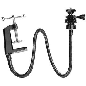 Resim Teltree Webcam Braketi Brio 4k, C925e, C922x, C922, C930e, C930, C920 Uyumlu, 360 Derece Ayarlanabilir, Masa Ve Yatak İçin. Siyah 