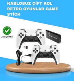 Resim Kablosuz Retro Tv Oyun Konsolu 30.000+ Oyun, Hd Çıkış & Kablosuz Gamepad İle Efsanevi Oyun Deneyimi 