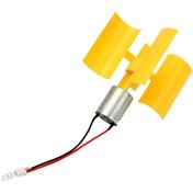 Resim Genel Markalar Dc Mikro Motor Küçük Led Dikey Eksen Rüzgar Türbini Jeneratörü 