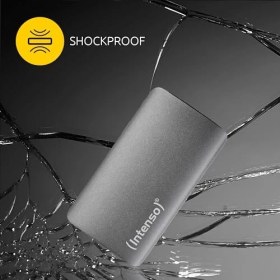 Resim Intenso Harici SSD TX800, 1 Tb Taşınabilir Katı Hal Sürücüsü, Süper Hızlı USB 3.2 Gen 2x2 (20 Gbit/s), 2100 Mb/s'ye Kadar 