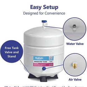 Resim Sulook Tüm Su Arıtma Cihazlarına Uyumlu 12 Litre 3.2 Galon Metal Tank 