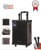 Resim Torima D46 Kahverengi Usb, Tf, Bt, Tws, Fm Çift Mikrofonlu Hoparlör Parti Speaker 