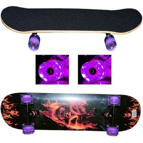 Resim Avessa Işıklı Silikon Teker Kaykay No:6 Çok Renkli 