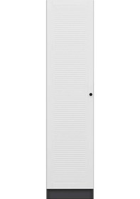 Resim Minar Kale 1 Kapaklı Raflı Dolap Antrasit - Beyaz Panjur 210cm Çok Renkli 