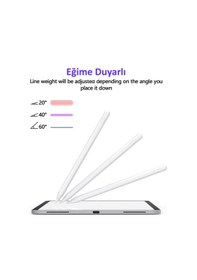 Resim Apple Uyumlu iPad 10.9 10.nesil Palm Rejection & Eğime Duyarlı Stylus Kalem 