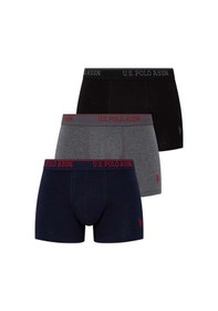 Resim U.S. Polo Assn. U.S Polo Assn. 80097 Erkek 3 Lü Boxer-Siyah&Antrasit&Lacivert - M 