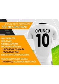 Resim Acr Giyim Kişiye Özel Futbol Forması - Dizayn : Siyah & Beyaz 19 Beyaz - Siyah 