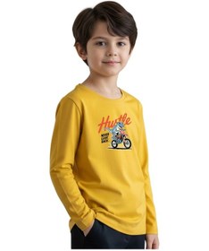 Resim Panios Kids 3'lü Yuvarlak Yaka Baskı Detaylı Erkek Çocuk Sweatshirt Çok Renkli 