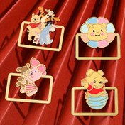 Resim Sevimli Winnie The Pooh Kitap Ayracı ve Tigger'ı içeren Metal Kitap Klips, Karikatür Hayranlarının Toplaması İçin Mükemmel, Pazar Günü Yeni Okul Sezonu İçin Şenlikli Bir Hediye. 