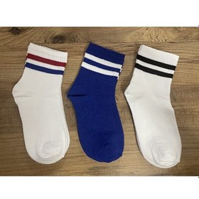 Resim Unisex Kolej Çorap 3 Çift 001 
