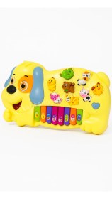 Resim Çiftlik Hayvan Sesli Eğitici Bebek Piyano Oyuncak - Köpek 