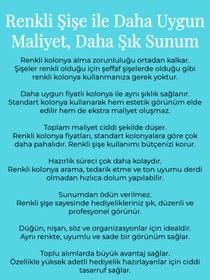 Resim Sizeuyduk Okyanus Mavisi Rengi Boş Plastik Şişe 10 Adet 50 ML Kolonya Söz Nişan Düğün Nikah DNZ21AltınKpk 