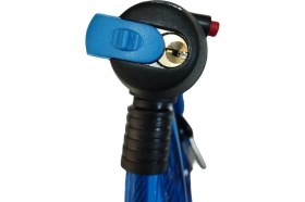 Resim KNT Bisiklet ve Motosiklet Kilidi 15X1000 mm Kalın Kilit 1 Metre Uzunluk Mavi 