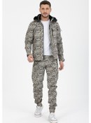 Resim Erkek Kamuflaj Eşofman Takımı Beige Digital Bej 