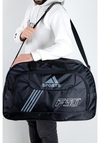 Resim Çanta Sepetim Askılı Spor Seyahat El Ve Omuz Valizi Siyah 