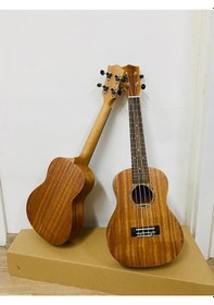Resim Masif Maun Ağacı Karma Model Concert Boy Ukulele 