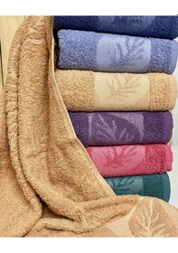 Resim Bilmar Bukle Jakarlı Yaprak Desenli El Ve Yüz Havlusu 50 X 90 Cm X 3 Adet Çok Renkli 