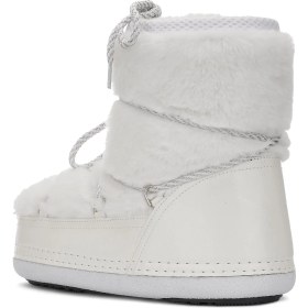 Resim Günlük Kadın Kar Botu Kürklü Bağcıklı Anne Kız Rahat Astarlı Kalın Taban 327 