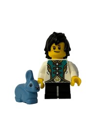 Resim Orjinal Lego Minifigür Chinese Circus Costume Boy With Rabbit 