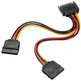 Resim Sata 15 Pin Dişi Erkek 2 Port Çoklayıcı 4426A Y Kablo Splitter Hd 