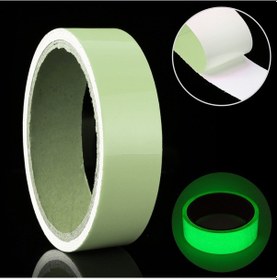 Resim Sones Işıklı Bant Yeşil Karanlıkta Parlayan Duvar Stickerı Işıklı Fotolüminesan Bant Sahne Ev Dekorasyonu, Boyut: 2cm X 10m Yeşil Işık 