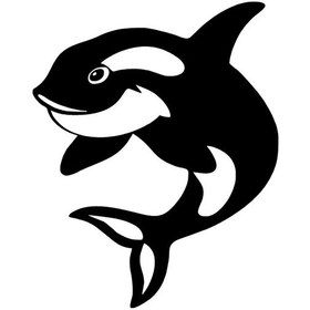 Resim Sevimli Yunus Sticker 40 X 48 Cm 