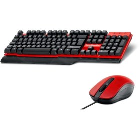 Resim HADRON Wıred Hd861k Mekanik Hisli Oyuncu Klavye Mouse Seti Gaming Set Hd861 