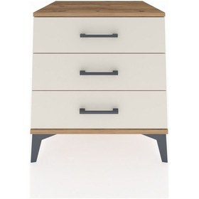 Resim Kronos Komodin 3 Çekmeceli 60x59x64 Çam-aytaşı Çam 